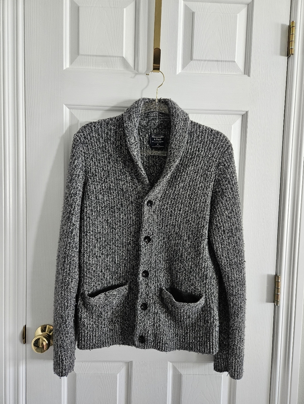 Abercrombie & Fitch Men's Shawl Collar Cardigan